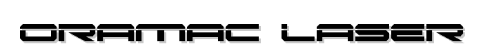 Oramac Laser font